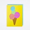 J Falkner Ice Cream Birthday Card Birthday