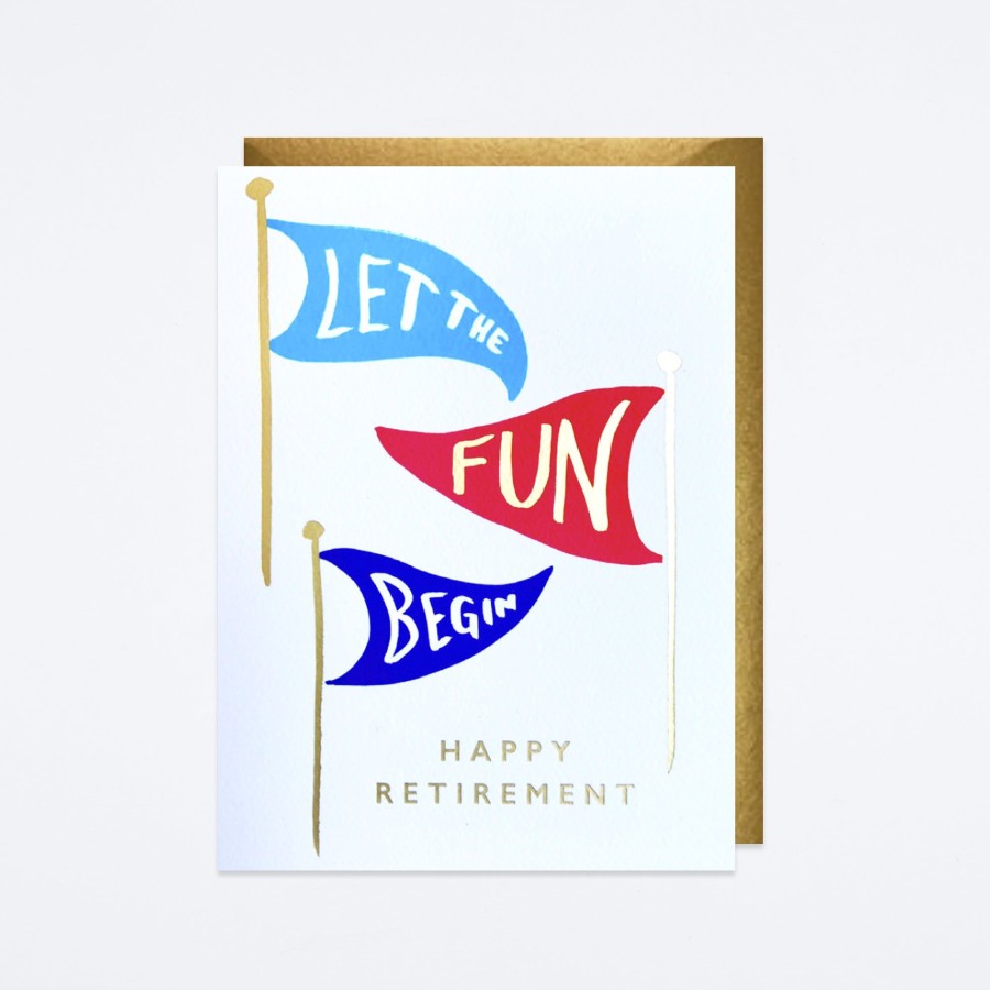 J Falkner Retirement Flags Card Congrats