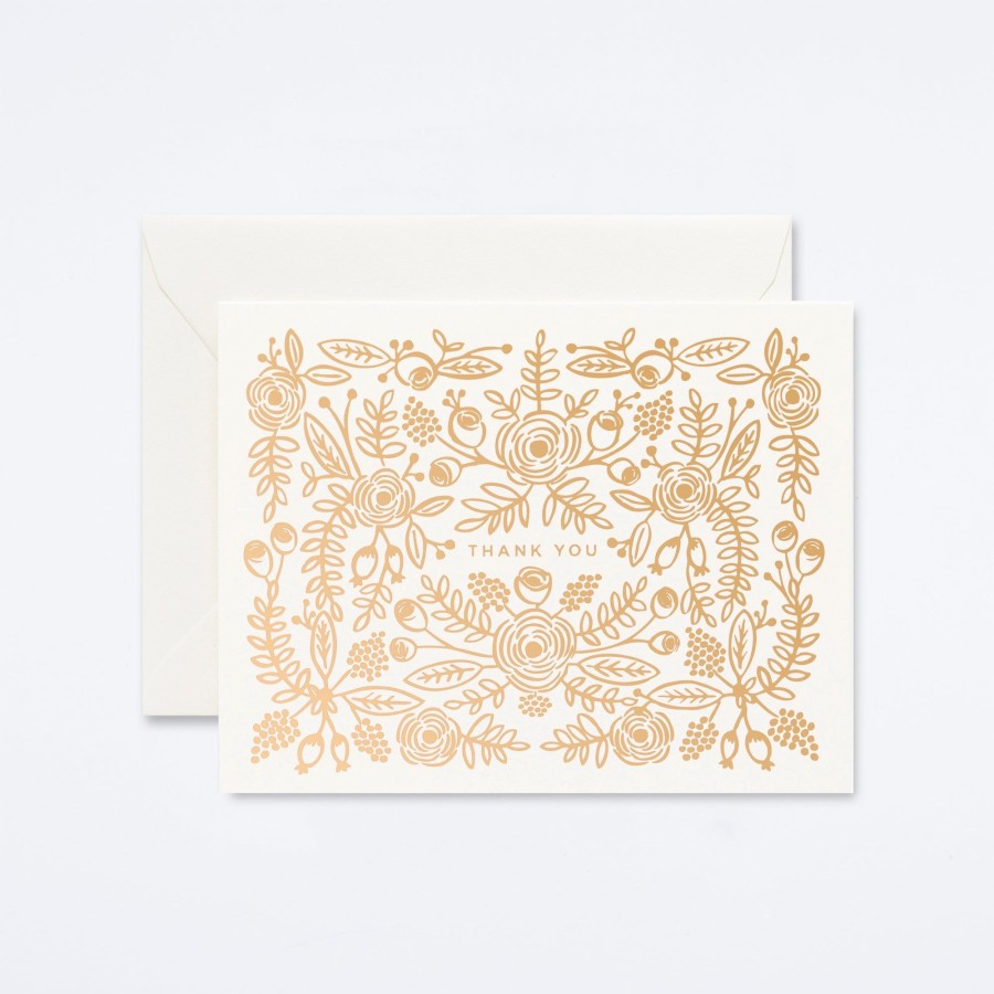 Rifle Paper Co Rose Gold Thank You Card Boxed Card Sets