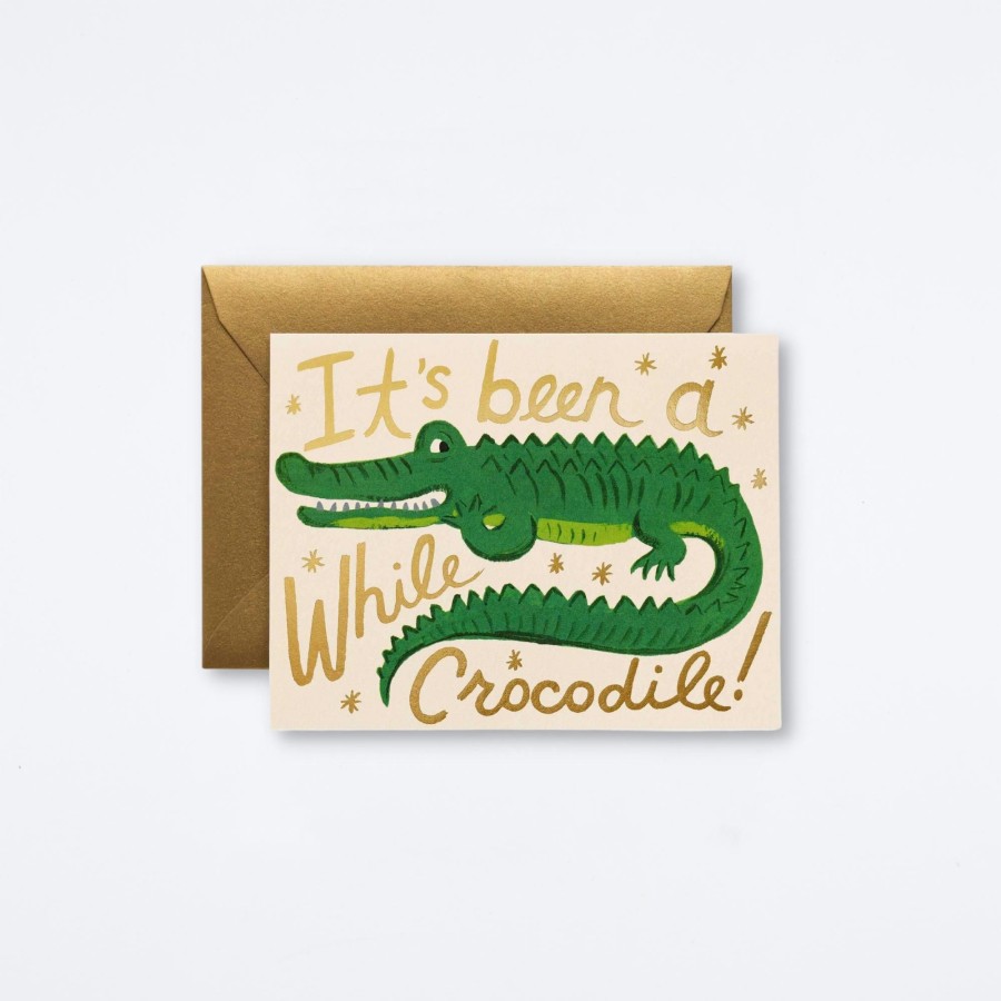 Rifle Paper Co Been A While Crocodile Card Sympathy