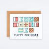 One Canoe Two Nautical Birthday Card Birthday