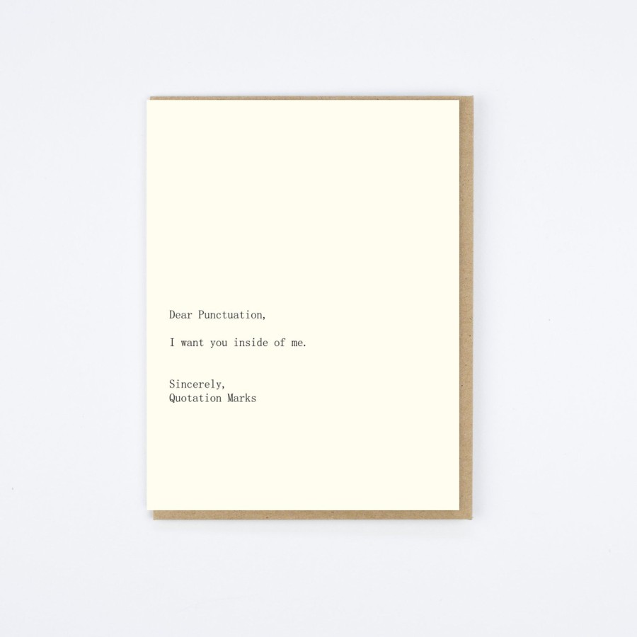 Sapling Press Punctuate/Quotation Card Humor