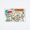 Found Image Press Greetings From Texas Map Postcard Postcards