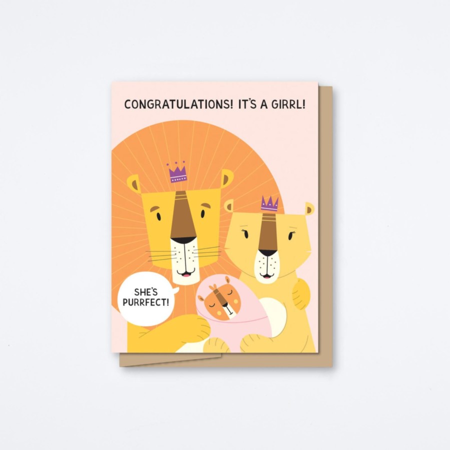 Maginating It'S A Girrl! Card Congrats