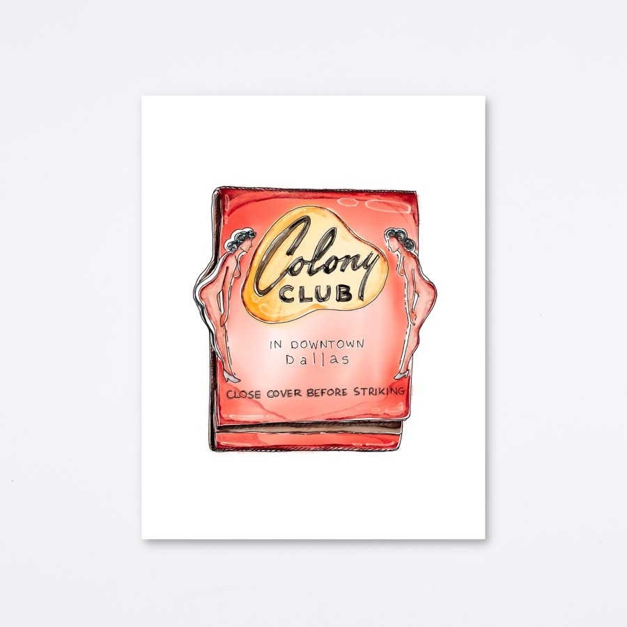 Mighty Strike Match Club Colony Club Art Print Wall Art