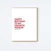 Sapling Press Favorite Person Card Birthday