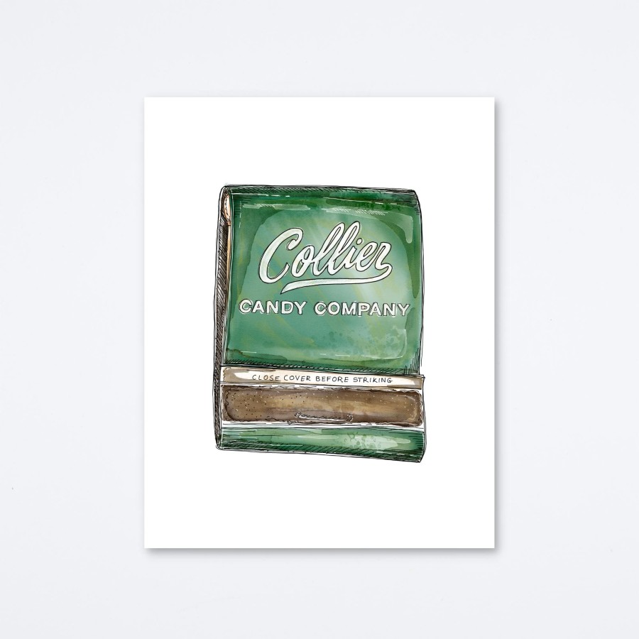 Mighty Strike Match Club Collier Candy Company Art Print Wall Art