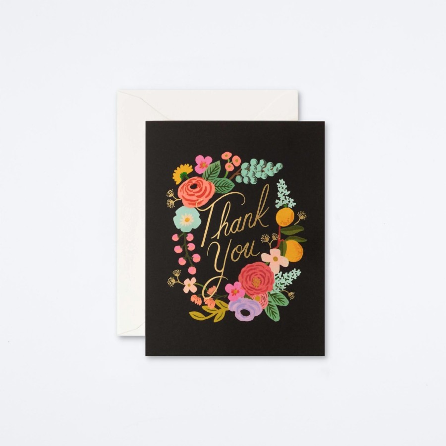 Rifle Paper Co Garden Party Wreath Thank You Card Thank You