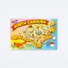 Found Image Press North Carolina Map Postcard Postcards