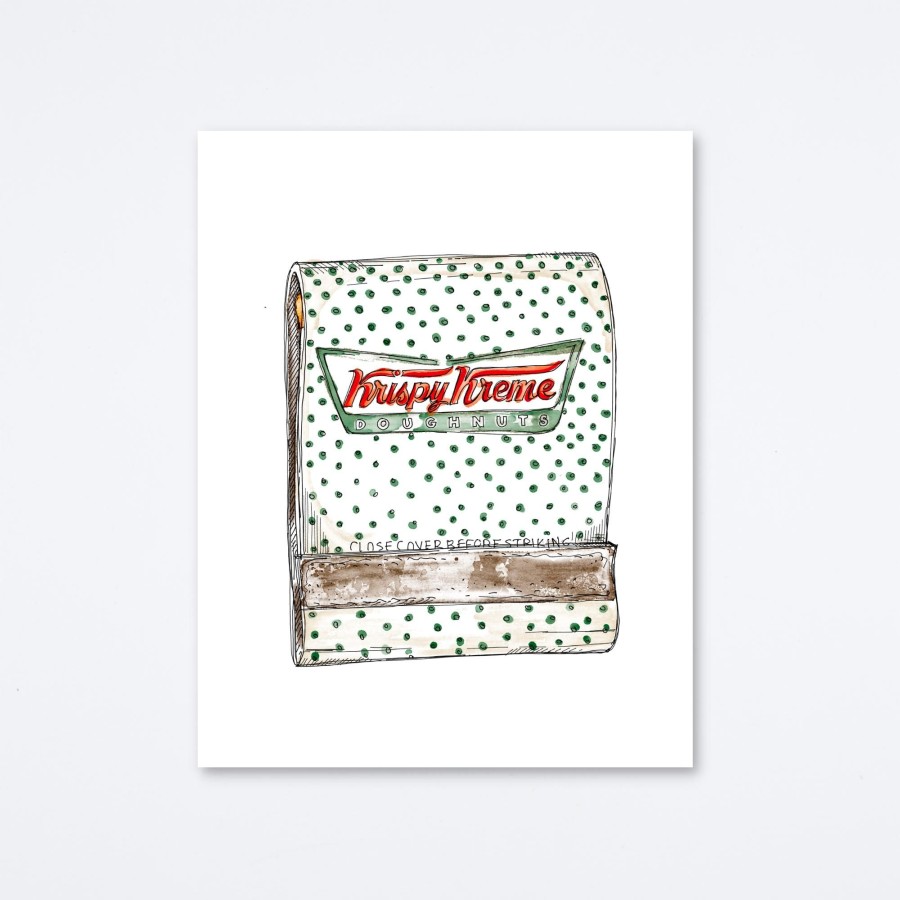 Mighty Strike Match Club Krispy Kreme Art Print Wall Art