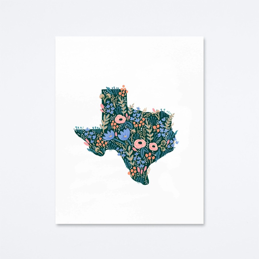 Rifle Paper Co Texas Wildflowers Art Print Wall Art