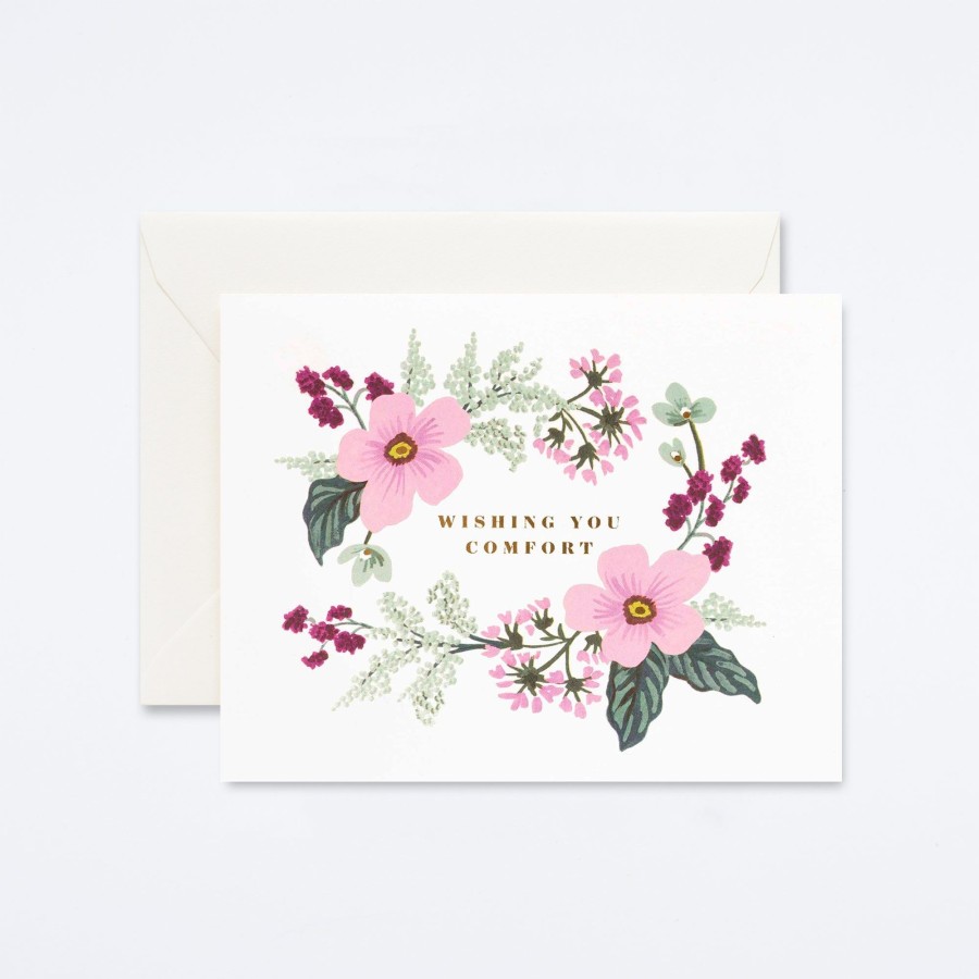 Rifle Paper Co Wishing You Comfort Bouquet Card Sympathy