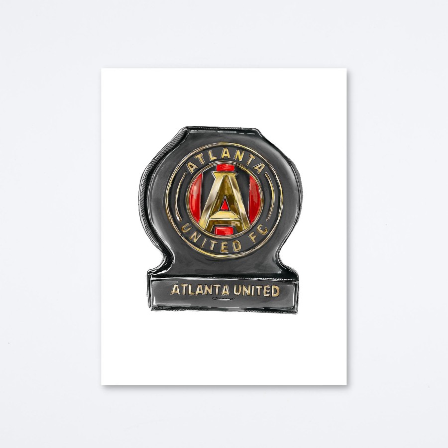 Mighty Strike Match Club Atlanta United Fc Art Print Wall Art